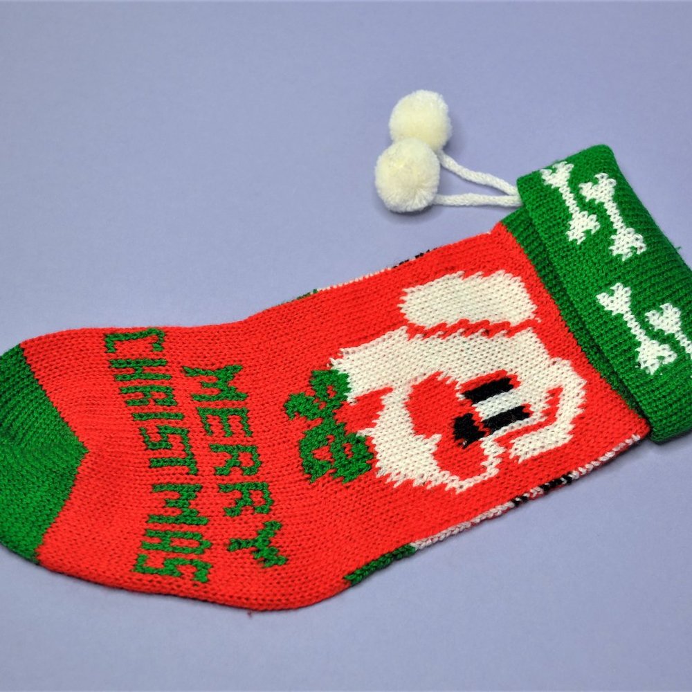 *Small* Dog "Merry Christmas" Stocking/Sock - Picture 3 of 3